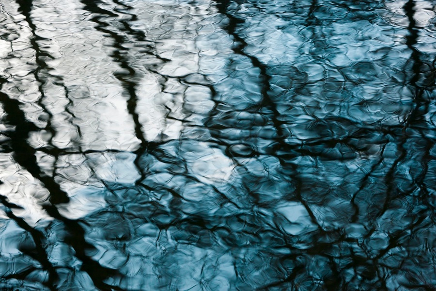 Is vand lys skygge blå blåt mønster