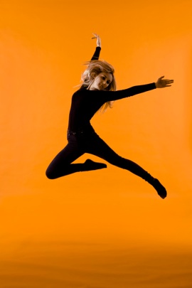 Pige i balletspring
